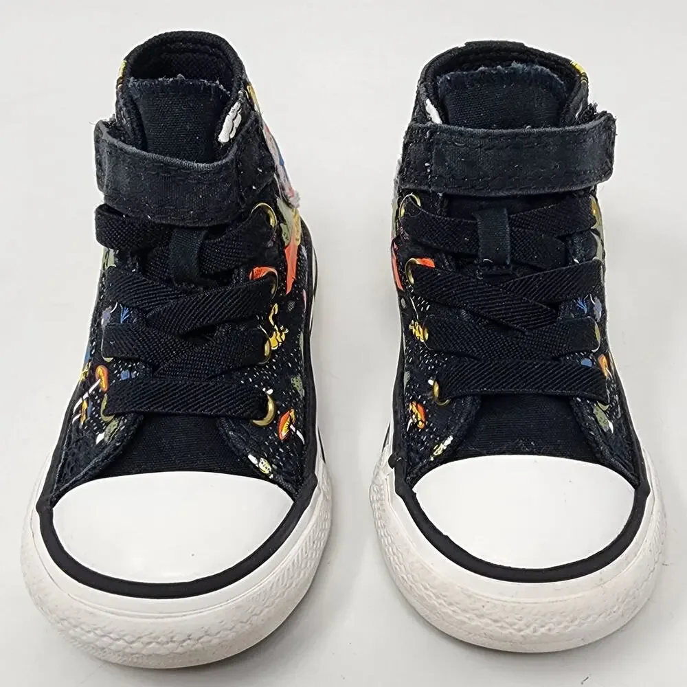 Converse Sneakers Infant Toddler 6 Chuck Taylor Camping Theme High Top Shoes
